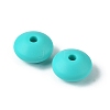 Rondelle Food Grade Eco-Friendly Silicone Focal Beads SIL-F003-07E-4
