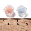 Frosted Transparent Acrylic Beads OACR-A032-17-3