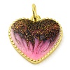 Brass Enamel Pendants KK-S401-17G-D-1