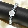 Adjustable Natural Quartz Crystal Braided Bead Bracelets BJEW-L713-A01-1