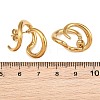 Irregular 304 Stainless Steel Stud Earrings SA-CBABBA6-02G-5