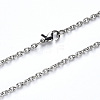 Non-Tarnish 304 Stainless Steel Cable Chain Necklace NJEW-S420-007C-P-1