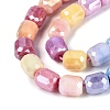 Anti-Tarnish Electroplate Glass Beads Strands EGLA-N027-03A-01-3