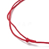 6Pcs Natural Gemstone Round Beads Braided Bracelets for Men Women BJEW-JB11753-5