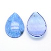 Blue Watermelon Stone Glass Cabochons X-G-P393-G03-2