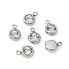 20Pcs 201 Stainless Steel Rhinestone Charms STAS-YW0002-02A-3