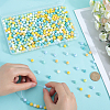 500Pcs Rubberized Style Imitated Silicone Acrylic Beads MACR-SP0001-07F-3
