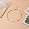 Natural Pearl & Glass Beaded Necklace for Women X-NJEW-JN04241-2