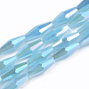 Electroplate Glass Beads Strands EGLA-S194-03A-B03-1