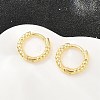 Brass Huggie Hoop Earrings KK-CBA8324-18D-G-3