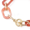 Acrylic & Aluminum Cable Chain Bracelets BJEW-JB05425-03-3