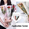 Magibeads 120Pcs 6 Colors OPP Plastic Flower Bouquet Bags ABAG-MB0001-02-13