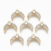 Brass Micro Pave Clear Cubic Zirconia Charms RJEW-T063-67G-NF-1
