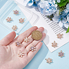 12Pcs 3 Colors Brass with Cubic Zirconia Pendants KK-DR0001-57-3