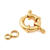 Brass Spring Ring Clasps KK-D407-01G-D-2