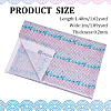 Fish Scale Pattern Polyester-Cotton Fabric DIY-WH0430-114C-2