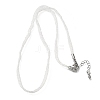 3.5MM Polyester Metallic Cord Braided Cord Necklace Making FB-CBAA152-01P-10-1