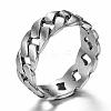 316 Surgical Stainless Steel Rings RJEW-P116-05-17mm-2