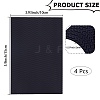 4Pcs Rectangle Rubber Anti Skid Rubber Shoes Bottom AJEW-CP0010-38-2
