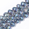 Electroplate Glass Beads Strands EGLA-S189-002B-01-1