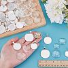 42Pcs 3 Styles Alloy Pendant Cabochon Settings FIND-WR0012-16-3