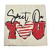 Valentine's Day Burlap Pillow Covers AJEW-M217-01A-2