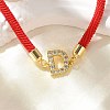 Adjustable Nylon Cord Bracelets X-BJEW-C096-01G-04-2