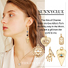 10Pcs 5 Style Brass Micro Pave Clear Cubic Zirconia Pendants FIND-SC0002-59-6
