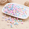 Craftdady 1300Pcs 26 Style Opaque White Acrylic Beads SACR-CD0001-02-11