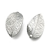 Tarnish Resistant 304 Stainless Steel Leaf Pendants STAS-S040-07P-1