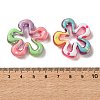 Transparent Acrylic Enamel Beads OACR-P038-04A-M-3