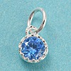 925 Sterling Silver Birthstone Charms STER-G035-01D-03-1