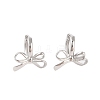 Bowknot Brass Hoop Earrings for Women EJEW-P288-04P-2