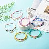 Handmade Polymer Clay Heishi Beads Stretch Bracelets Set BJEW-JB07349-5