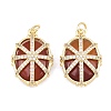 Natural Carnelian Faceted Pendants GG-CBA110A-05G-1