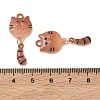 Spray Painted Alloy Enamel Pendants ENAM-K076-38G-4