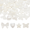 SUNNYCLUE 80G 4 Style ABS Plastic Imitation Pearl Beads KY-SC0001-69-1