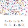 190Pcs 5 Styles Opaque Acrylic Beads MACR-FP0001-08-1