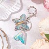 Butterfly Shape Resin & Acrylic Keychain KEYC-JKC01067-01-2