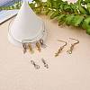 8Pcs 4 Styles Brass Micro Pave Clear Cubic Zirconia European Dangle Charms ZIRC-SZ0004-30-5