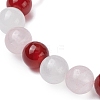 3Pcs Round Natural Mixed Gemstone Beads Stretch Bracelets for Women BJEW-TA00568-6