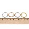 Brass Micro Pave Cubic Zirconia Plain Band Finger Rings for Women RJEW-P160-01G-MC-6