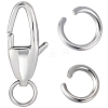 6Pcs 304 Stainless Steel Lobster Claw Clasps STAS-BBC0008-57P-1