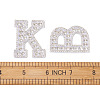 Alphabet Resin Rhinestone Patches DIY-TAC0005-45A-7