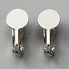 Brass Clip on Earring Findings LS-KK-WH0047-67P-1
