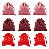 10Pcs Velvet Jewelry Drawstring Storage Pouches ABAG-TA0001-31C-2