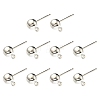 Brass Ball Post Ear Studs KK-YW0001-11S-1