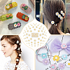  100Pcs 4 Styles Flatback Hair & Costume Accessories Ornaments Resin Flower Daisy Cabochons CRES-NB0001-37B-5