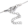 304 Stainless Steel Round Ball Pendant Necklaces for Women NJEW-D056-01B-02P-3