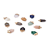 Craftdady 24Pcs 12 Style Natural & Synthetic Gemstone Pointed Pendants G-CD0001-04-14